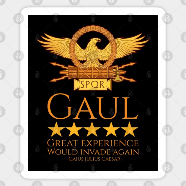 Julius Caesar - Gaul - Ancient Roman History Meme - SPQR Sticker by Styr Designs